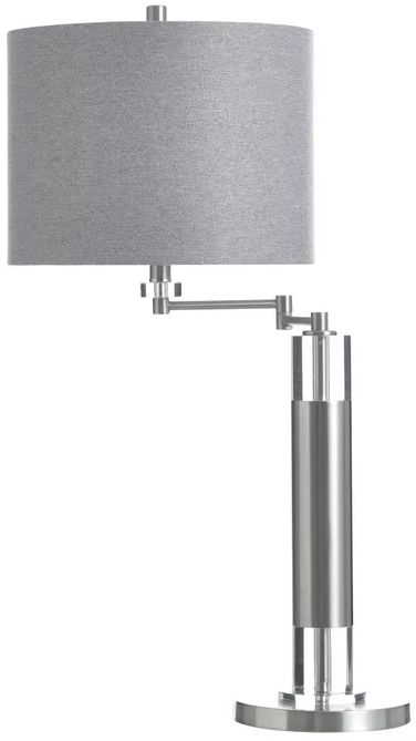Stylecraft Brushed Steel Table Lamp-1