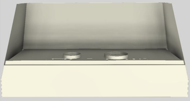 Vent-A-Hood® Designer Series 60" Biscuit Wall Mounted Range Hood-3