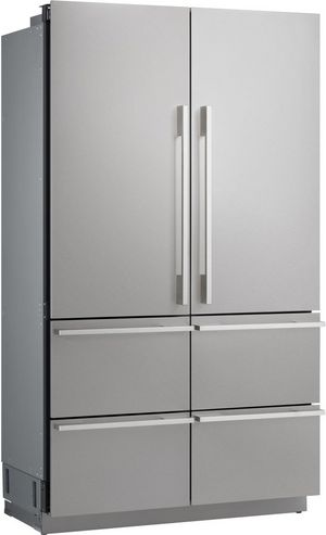 Signature Kitchen Suite 48 in. 26.0 Cu. Ft. Stainless Steel Counter Depth French Door Refrigerator