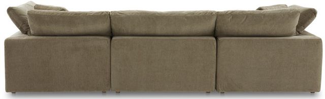 Moe's Home Collection Clay Lounge 4-Piece Desert Sage Modular Sectional and Ottoman-3