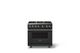Viking® 5 Series 36" Antique Bronze Pro Style Gas (LP) Range with Brushed Brass Trim-0