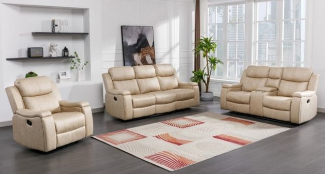 Mazin Furniture Bradford Buff Manual Rocker Reclining Chair-3