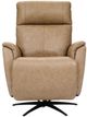 Flexsteel® Cove Dune Leather Power Swivel Recliner with Power Headrest, and Lumbar-3