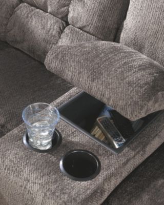Signature Design by Ashley® Acieona Slate Double Reclining Loveseat-3