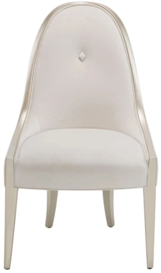 Michael Amini® London Place Creamy Pearl Dining Side Chair-2