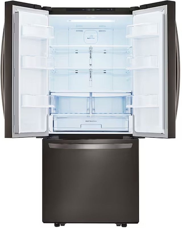 LG 21.8 Cu. Ft Smudge Resistant Black Stainless Steel French Door Refrigerator-1