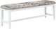 Bernards Renascence Brown/Pearl White Bedside Bench-0