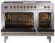 Ilve® Nostalgie II Series 48" Stainless Steel Pro Style Dual Fuel Range-1