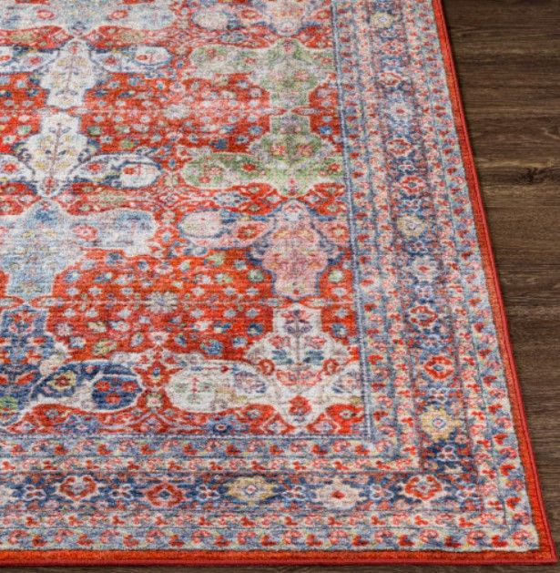 Surya Leicester Red 4'x6' Area Rug-1