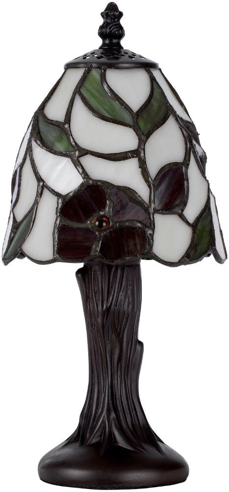 Cal® Lighting & Accessories Tiffany Dark Bronze/Green/Red Accent Lamp-1