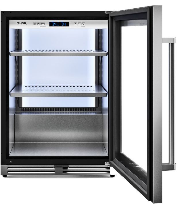 Thor Kitchen® 24" 5.3 Cu. Ft. Stainless Steel Beverage Center-1