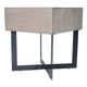 Moe's Home Collection Tiburon Pale-Grey Side Table with Metal Base-0