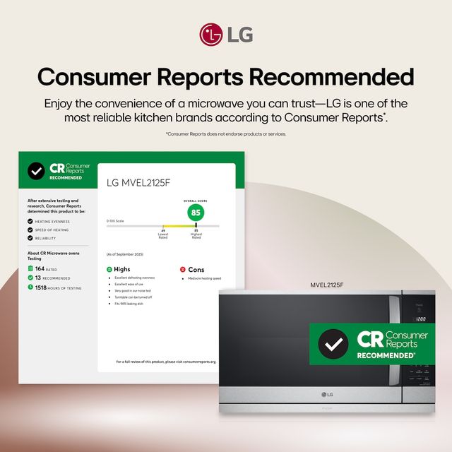 LG 2.1 Cu. Ft. PrintProof™ Stainless Steel Over The Range Microwave-1