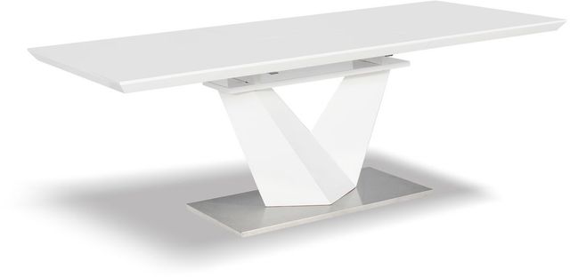 Mazin Furniture Manhattan 7-Piece White Dining Set-3