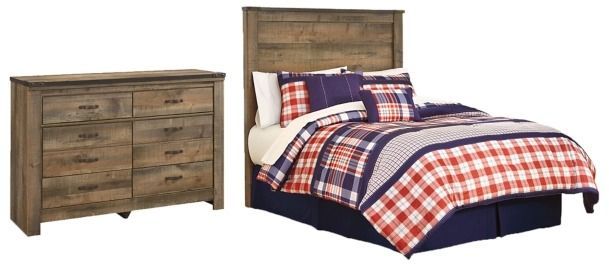 Signature Design by Ashley® Trinell 2-Piece Brown Full Panel Headboard Bed Set-0