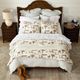 HiEnd Accents Desert Trail Reversible 3-Piece Beige King Bedding Bundle-1