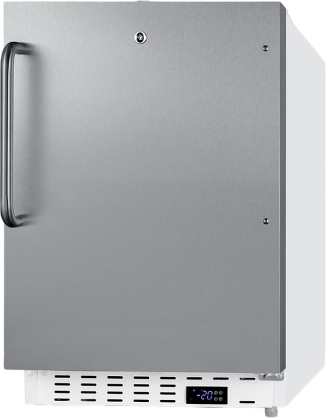 Summit® 2.47 Cu. Ft. Stainless Steel Built In Undercounter Freezer-3