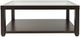 Jofran Inc. Urban Icon Glass Top Coffee Table with Merlot Base-2
