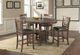 Elements International Max 5-Piece Cherry Round Pub Dining Set-3