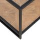 Liberty Furniture Bedford Glass Top Cocktail Table with Black/Weathered Oak Base-5