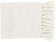 Surya Tilda White 59"x51" Throw Blanket-0
