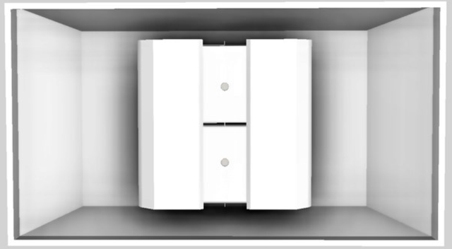 Vent-A-Hood® 54" White Euro-Style Island Range Hood-2