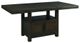 Elements International Colorado Charcoal Counter Dining Table-0