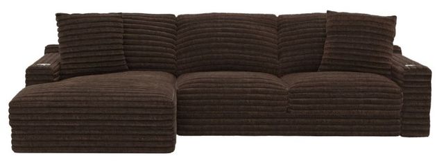 Jackson Furniture Comfrey 2-Piece Chocolate Left-Arm Facing Sofa Sectional and Chaise-2