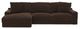 Jackson Furniture Comfrey 2-Piece Chocolate Left-Arm Facing Sofa Sectional and Chaise-1