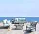 CabanaCoast® Customizable Pure Cast Aluminum 21'' Outdoor Square Side Table-2