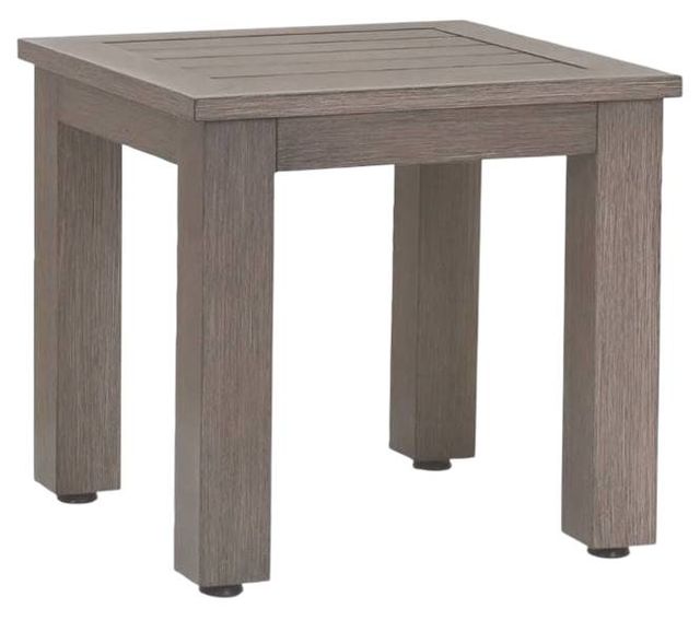 Sunset West Laguna Driftwood Metal Outdoor End Table-0