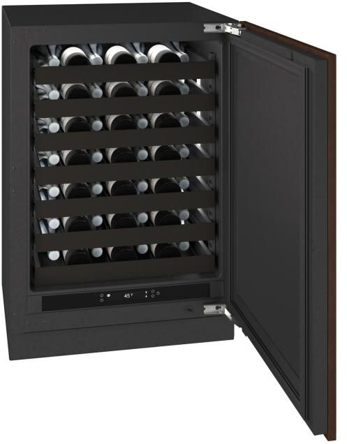 U-Line® Seamless Collection 24" 5.1 Cu. Ft. Panel Ready Wine Refrigerator with Solid  Door-4