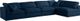 Meridian Furniture Plush Navy Velvet Standard Cloud Modular Sectional-0
