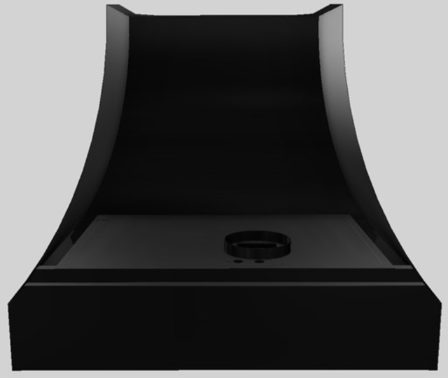 Vent-A-Hood® Designer Series 36" Black Wall Mounted Range Hood-2