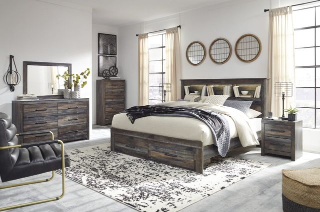 Signature Design by Ashley® Drystan 2-Piece Multi King Panel Bookcase Bed Set-4