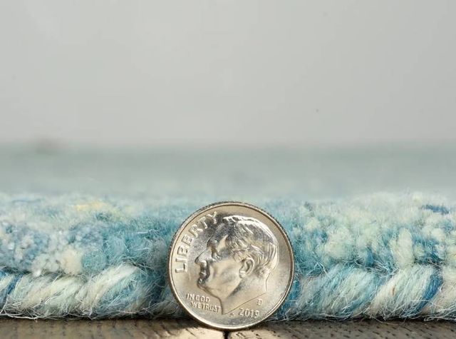 KAS Rugs Serenity Blue Waves 5'x7' Area Rug-3