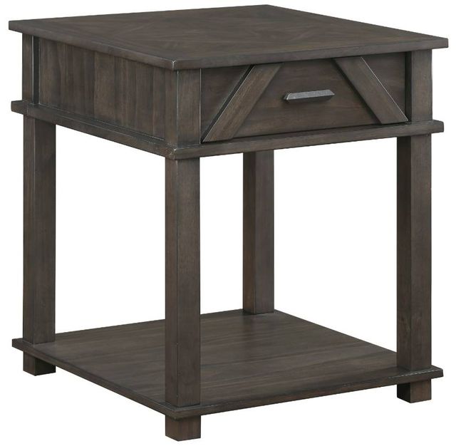 Homelegance® Lakeside Brown End Table-0