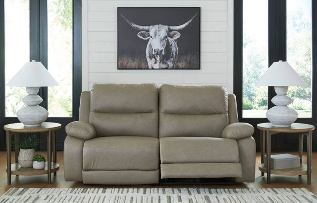 Signature Design by Ashley® Narwhal Place 2-Piece Pebble Power Reclining Loveseat Sectional-1