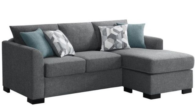 Coaster® Storey Gray Upholstered Sectional Chaise Sofa