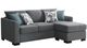 Coaster® Storey Gray Upholstered Sectional Chaise Sofa-0