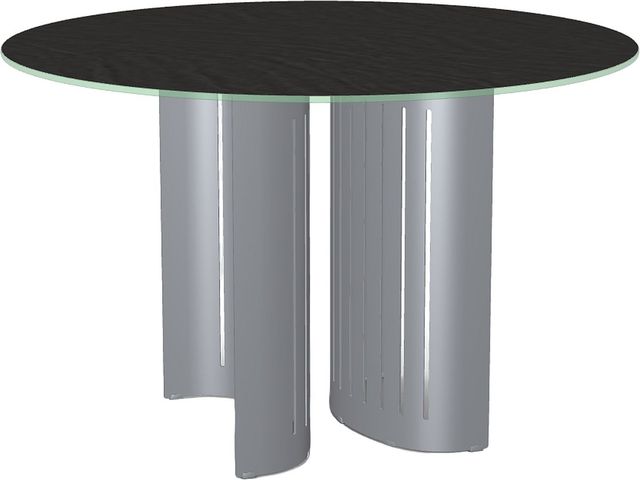 Amisco Customizable Rachel Starstone Round Dining Table Top with Metal Base-1