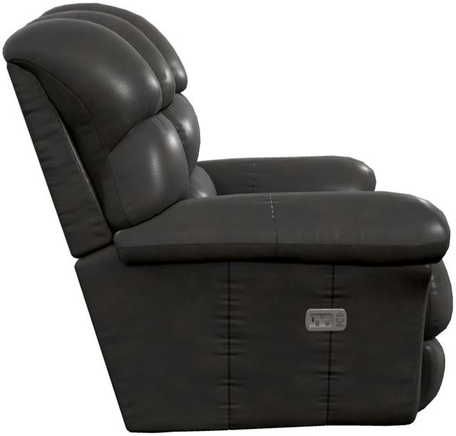 La-Z-Boy® Randell Dark Chocolate Leather Power Rocking Recliner with Headrest-2