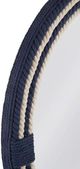 Bassett Mirror Helm Navy/White Wall Accent Mirror-3