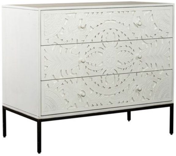 Liberty Furniture Woodlyn Weathered White Accent Cabinet-0