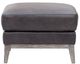 Leather Italia™ Georgetowne Ramsey Storm Gray Ottoman-0