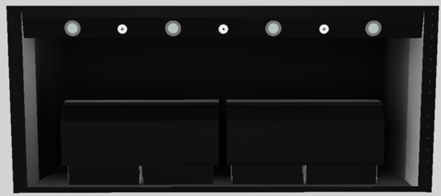 Vent-A-Hood® Designer Series 54" Black Wall Mounted Range Hood-2