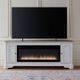 Liberty Furniture Antique White/Weathered Bark 82" TV Console with Fireplace-1