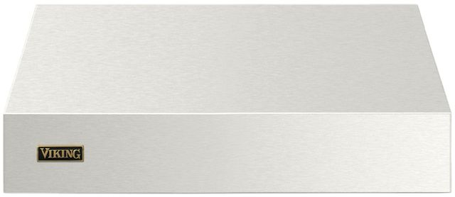 Viking 5 Series 30"W x 12"H Pure White Wall Mounted Range Hood with Brushed Brass Trim-0