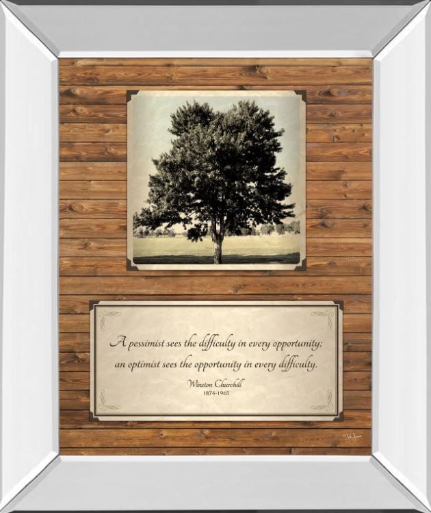 Classy Art Opportunity by John Jones 23" Mirror Framed Wall Art-0