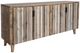 International Furniture Direct Tiza Blue/Brown Console-0